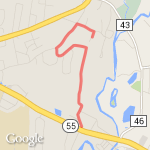 Ireland Dr. to Rt.55 route map