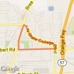 St College route map