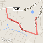 2 mile Savanah Hills Dr route map