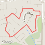 1.8 Mile Claymont Loop route map