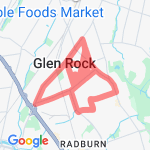 7 miler using Ackerman and Ridge route map