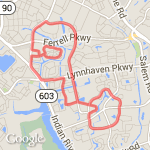 8.71 miles/14k route map