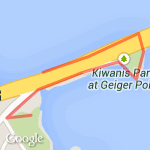 Front St Part to Kiwanis route map