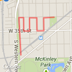 Opening Day Parade route map