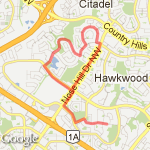 arbour lake run route map