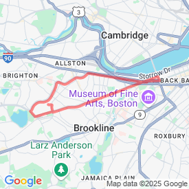 8 miles  - 12.87 Km route in 23 cummings road, brighton, mas 02135