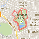 Prospect Park 8 mile route route map