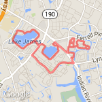 9 mile run/14.5k route map