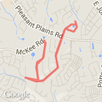 4 mile Prov Hills Savannah Hills  route map