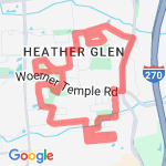 4.7 Mile - Woerner Temple route map