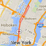 West side Hudson run route map