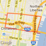 Race Street Pier route map