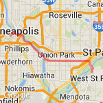 Run Home From MPLS. route map