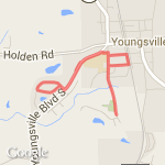 YPRD 5K 2014 - 1.1 route map