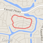 0.93 miles route map