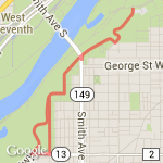 ILCM Uphill 5k route map