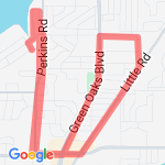 10 mile practice route map