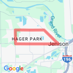 The Big Block route map