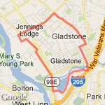 6 miler from OR city shopping center route map