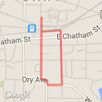 1 mile work loop route map