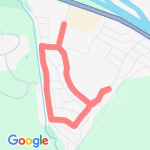 easy neighborhood run route map
