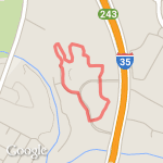 work route (1.2 miles) route map