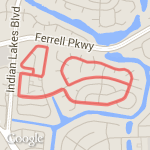 2.8 miles/4.5k route map