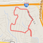 3+ miles around Allison's (2) route map