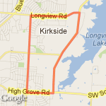 The Lake Run route map