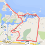 Abbey & Beach route map