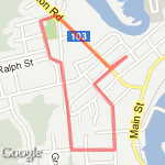 June 26, 2011 route map