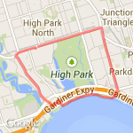 9.16k Lakeshore via S Kingsway route map