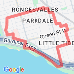 Parkdale - Lakeshore route map