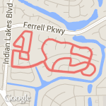 5 miles/8k route map