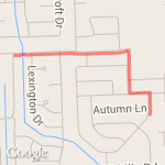 1.50 miles route map