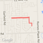 1.75 miles route map