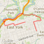 5 miles thru ravine to starbx route map