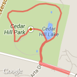 Cedar Park route map