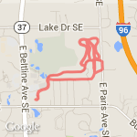 KE to Cross Country Course 2 route map