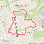 Rosedale 5K route map
