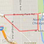 Fast food run route map