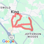 King of The Hill 10k route map