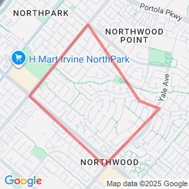 Yale to Irvine Blvd., Rt. To Culver, Rt. on Meadowwood, to Yale and home - 4.83 Km route in 2 Middleton, Irvine CA  92620