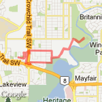 Sandy Beach route map