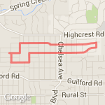Buck/Burr/Westc/James route map