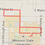 North side of MSU route map