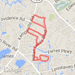 Hill course 6.93 miles /11k route map