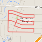 Neighborhood Walk route map