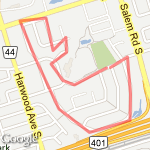 3 km street run route map