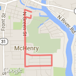 River Run 5K backwards route map